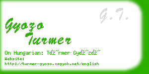 gyozo turmer business card